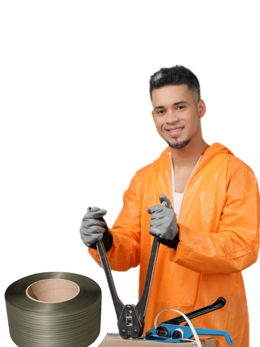 PACK PP BLACK EMBALATE (Rollo Zuncho, Tensador, Tenaza, Sellos más REGALO)