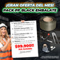 PACK PP BLACK EMBALATE (Rollo Zuncho, Tensador, Tenaza, Sellos más REGALO)