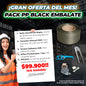 PACK PP BLACK EMBÁLATE (Rollo Zuncho, Tensador, Tenaza, Sellos más REGALO)