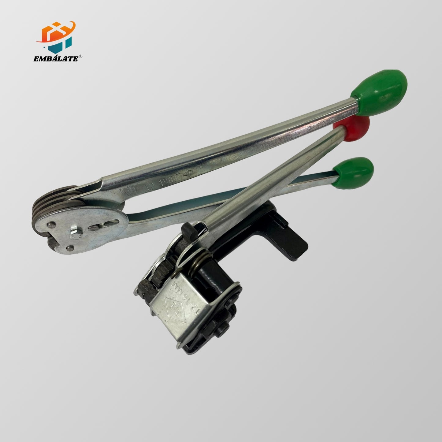 Kit Enzunchador EMBÁLATE, tensador y tenaza selladora para enzunchado de 12 y 16 mm.
