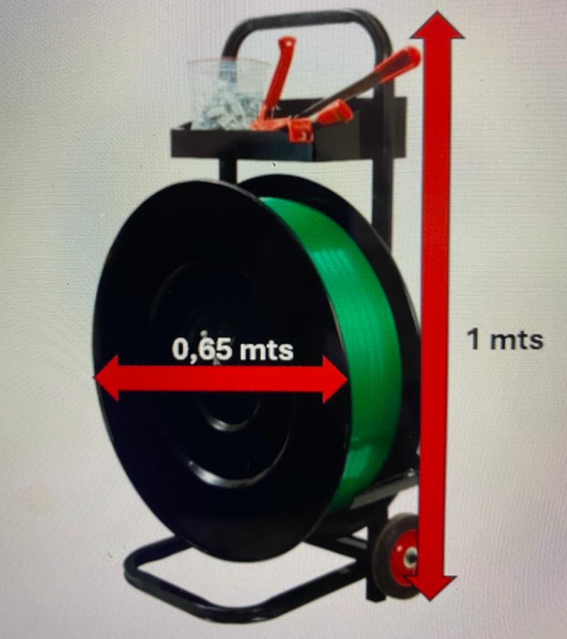 Carro Dispensador Multifuncional Zuncho PET/METAL A400