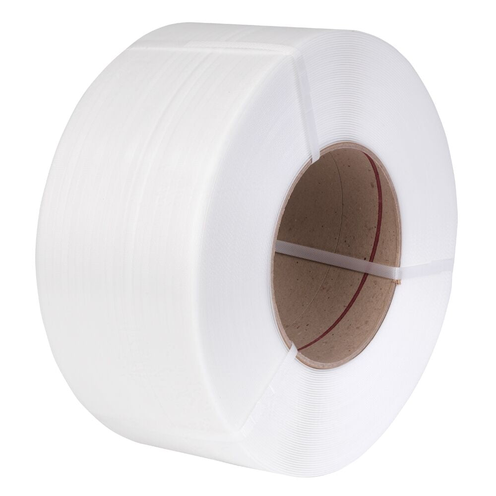 Zuncho PP Blanco 12x0.7 mm. rollo de 2.100 mts. valor incluye IVA